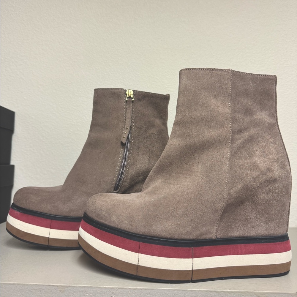 Paloma Barceló Lirica Taupe Ankle Boots
